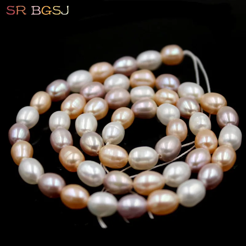 Бесплатная доставка 8 9 мм оливари рисовые натуральные пресноводные