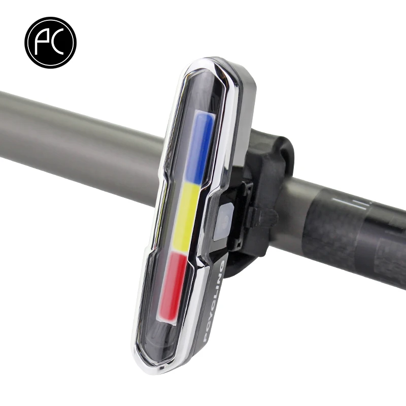 PCycling велосипедный фонарь задний IP43 Водонепроницаемый USB зарядка 5 режимов