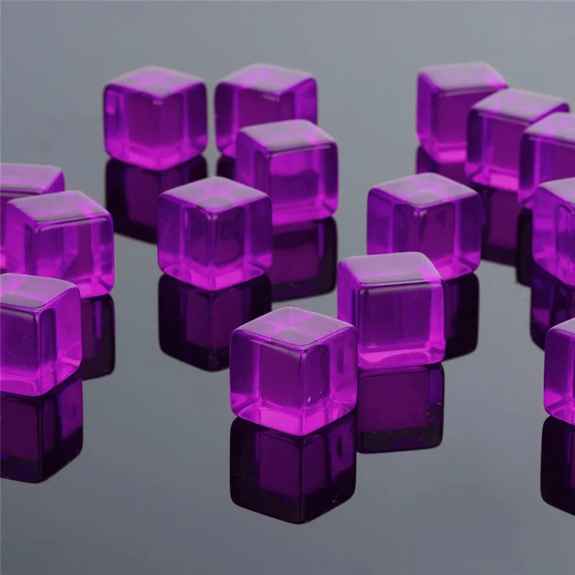 60 шт./набор прозрачные акриловые игральные кости с 6 лицами|Кубики| |