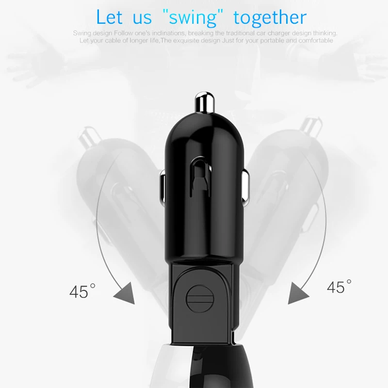 FERISING LED QC3.0 Car Charger Digital Display Dual Car-charger USB Port for iPhone/Samsung/Xiaomi Phone Charging Adapter | Мобильные