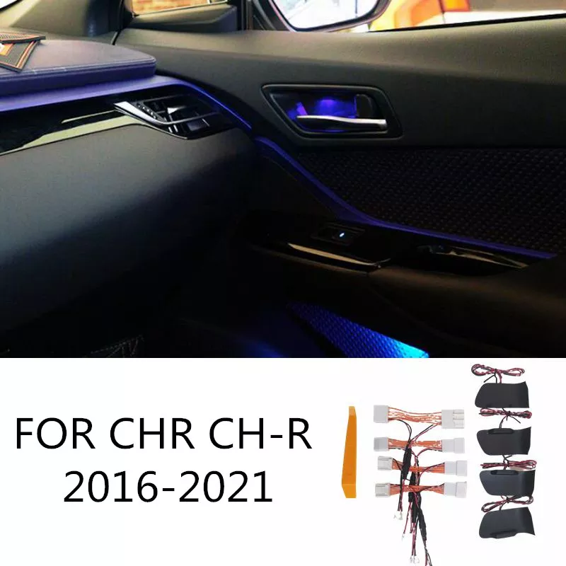 LED Bowl Light Rear Door Handle Atmosphere Door Bowl Lamp Ambient Light  For Toyota CHR C-HR 2016-2019 2020 2021