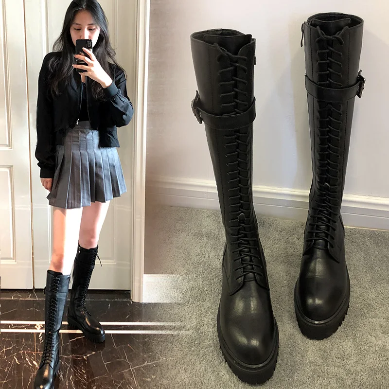 Г.; Botines Mujer; ботинки в стиле милитари; женские зимние ботинки; Botas Mujer; обувь на среднем каблуке; удобная женская обувь; модная обувь; zapatos De Mujer