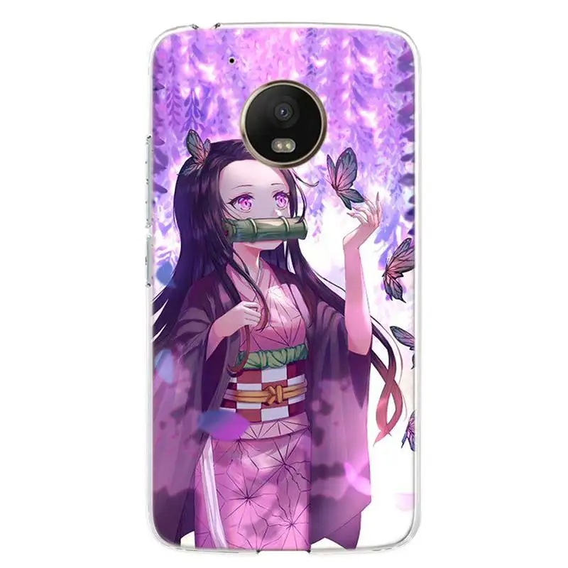 demon slayer kamado nezuko cover phone case for motorola moto g8 g7 g6 g5 g9 e6 e5 plus play power one action fusion macro eu free global shipping