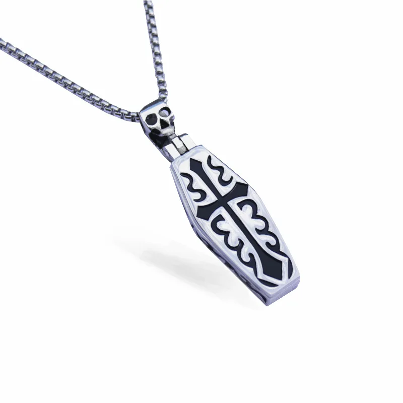 Ювелирные изделия в стиле хип хоп мрачный жнец винтажный крест гравировка гроб