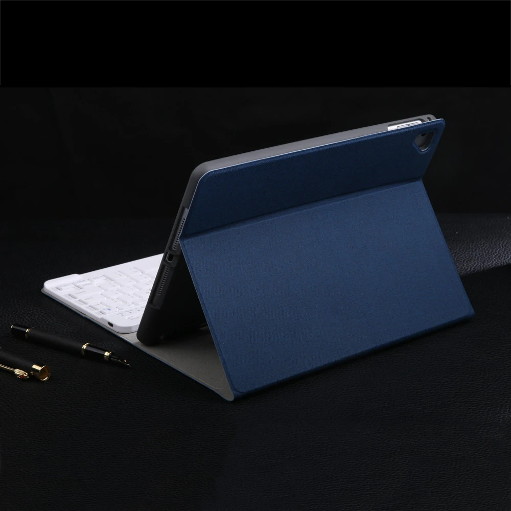 For ipad 7th 10.2" 2019 American Bluetooth Keyboard Tablet Case 7 Colors Backlit with Leather Cover Pen Holder | Компьютеры и офис