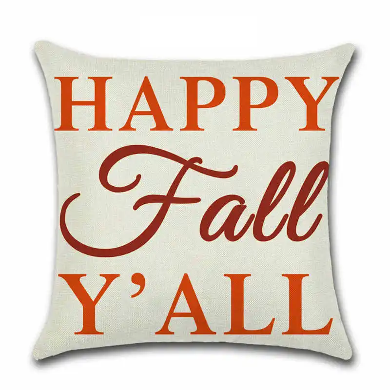 Наволочки для подушек на День Благодарения изображение тыквы грузовика урожая