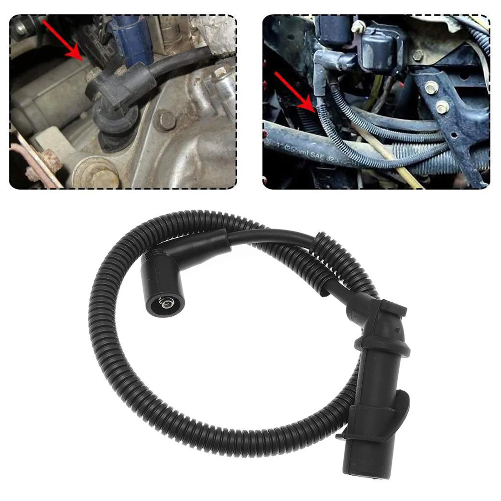 

2Pcs Black Spark Plug Ignition Coil Wires Cap Replaces for RZR S 800 4012439