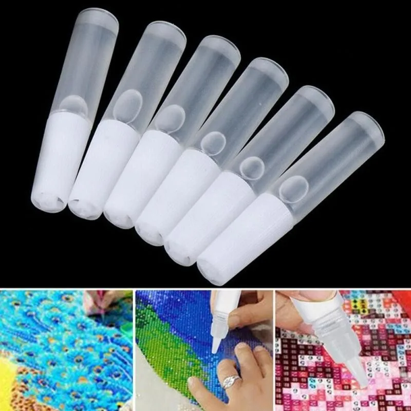 

6ml/10ml/15ml Diamond Painting Glue Children's DIY Collage Fabric Quick-drying Transparent Glue Crafts Environmental Glue