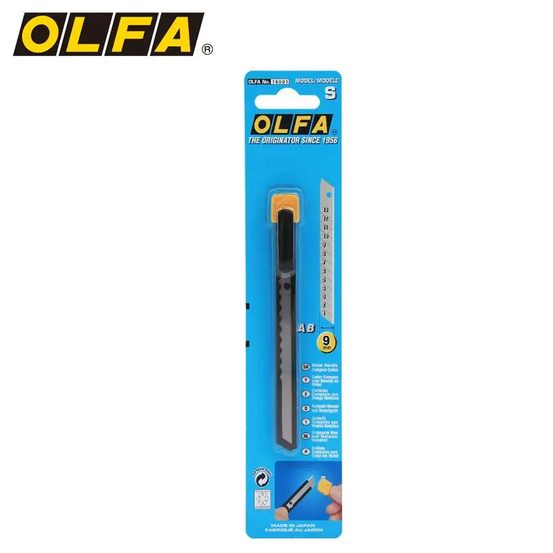 OLFA S маленький и светильник металлическая ручка нож 9 мм черный металлический