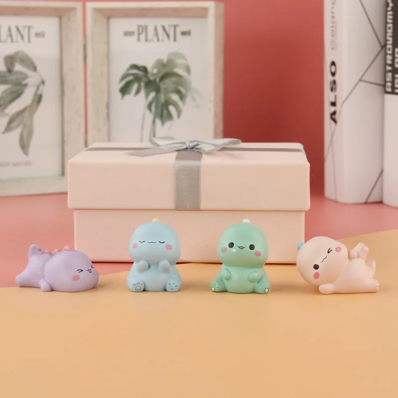 

Lovely Dinosaur Ornaments Creative Car Decor Crafts Kid Toy Home Decoration Accessories Desktop Model