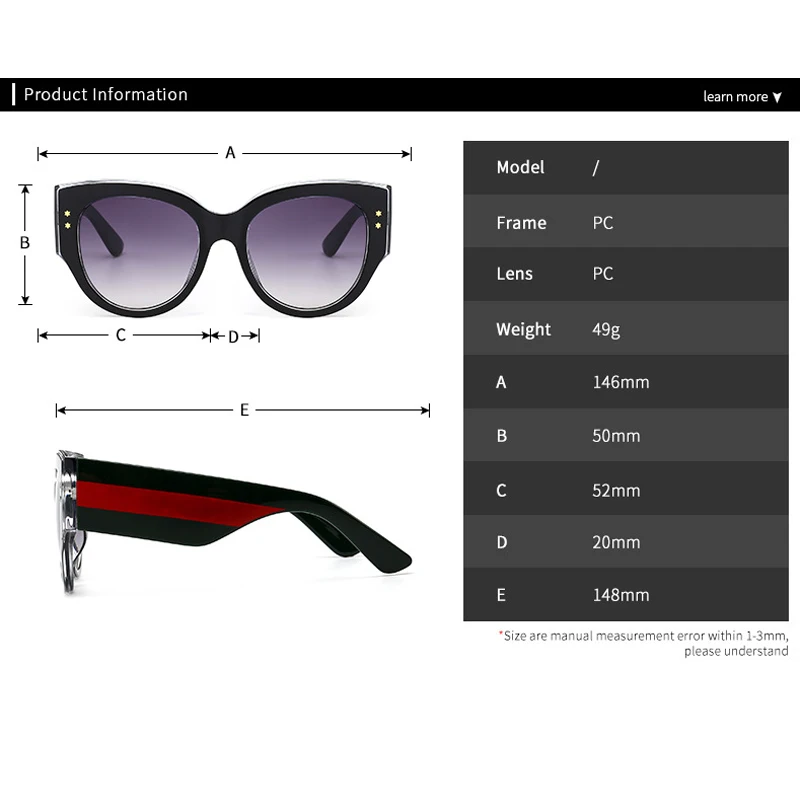 

2020 vintage sunglasses woman retro Cat eyes gradient shield black sunglasses pilot designer luxury oversized glasses