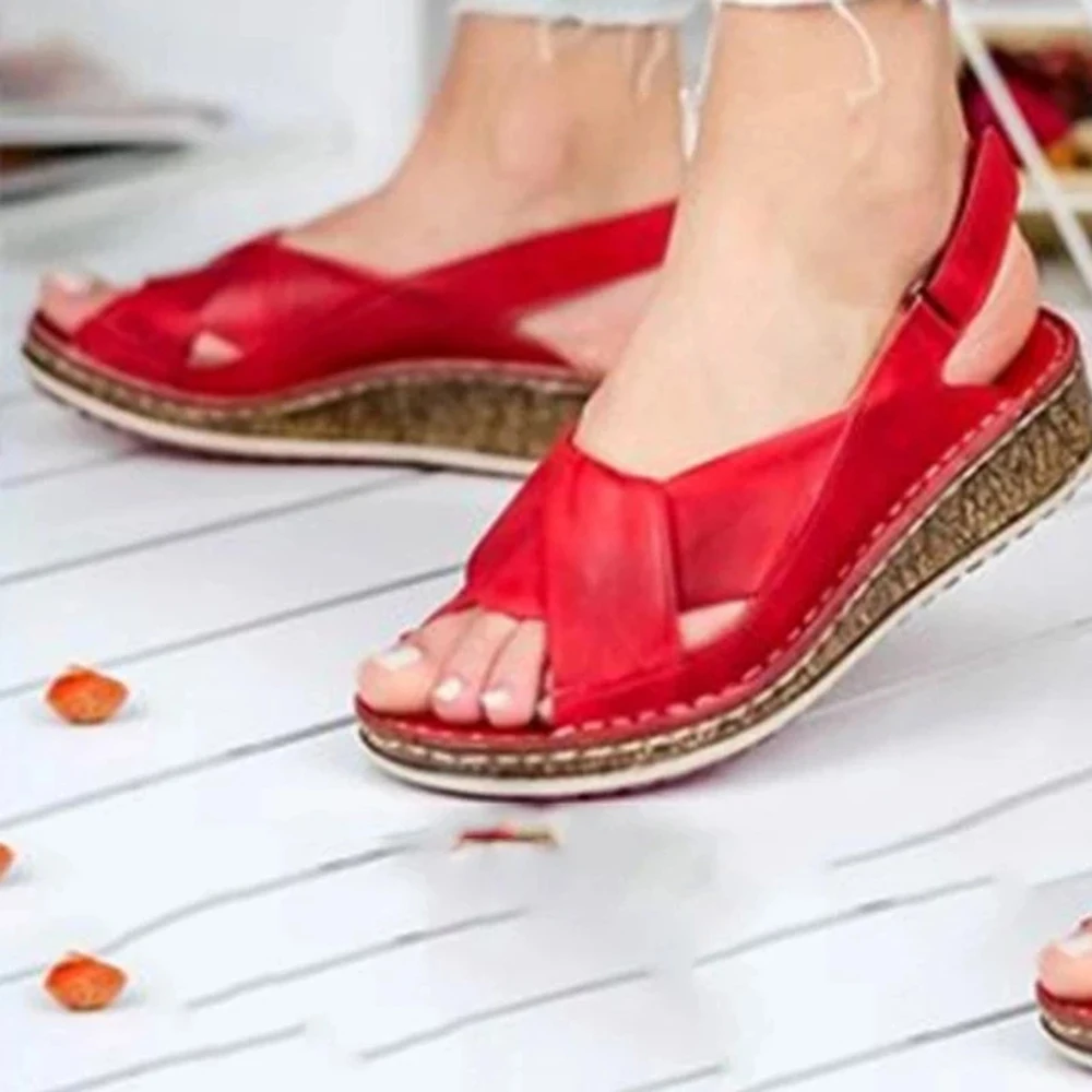 

Women Sandals Wedges Shoes For Women Mid Heels Sandals Summer Shoes Flip Flop Chaussures Femme Platform Sandals dropshipping