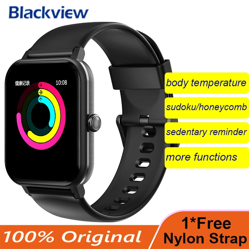 

Смарт-часы Blackview водонепроницаемые с пульсометром и сенсорным экраном