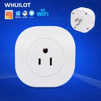 whuilot us wifi smart plug 16a smart socket tuya remote control timer smartlife app voice control works for google home alexa