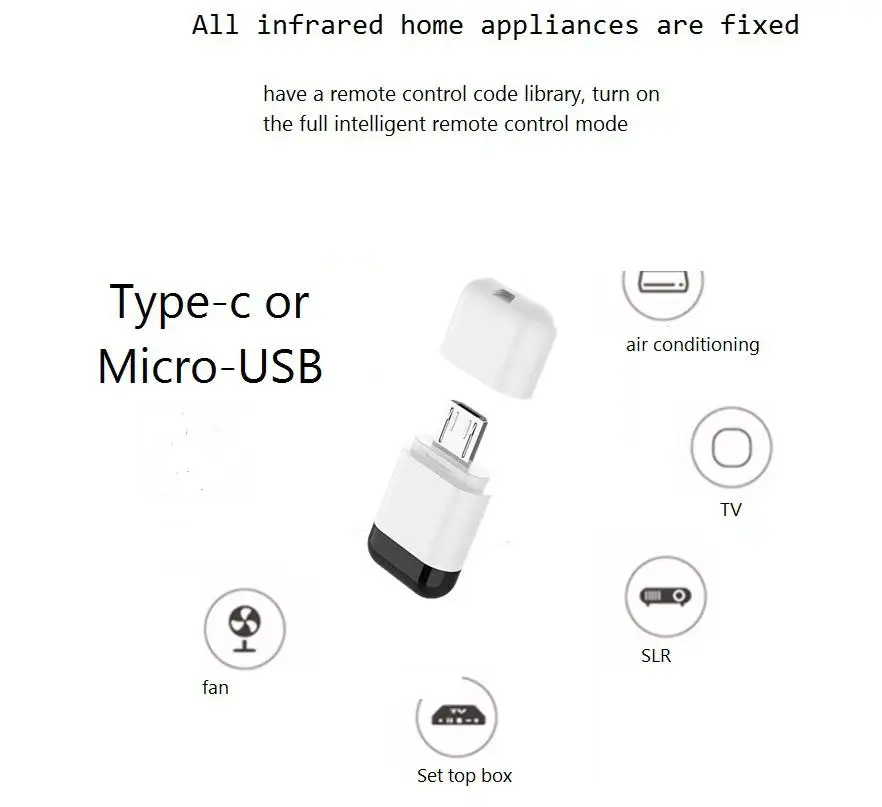 Type-C смартфон с дистанционным управлением Android мобильный телефон инфракрасный