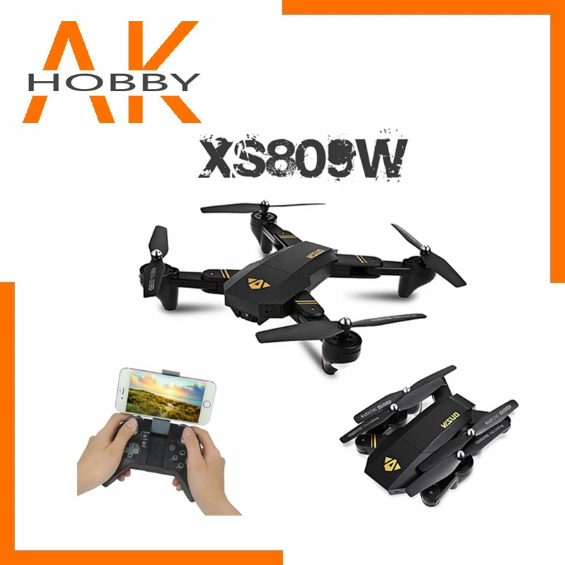 Визуализации XS809W XS809HW Квадрокоптер мини складной карманный Дрон для селфи с