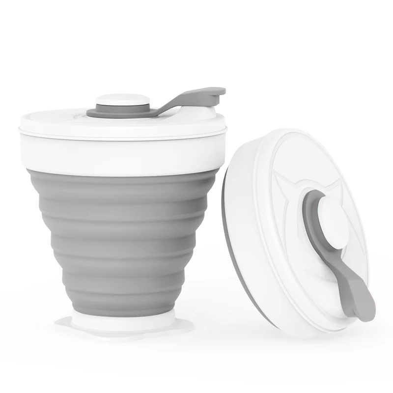 Складная силиконовая чашка 350 мл портативная кофейная кружка складные чашки для