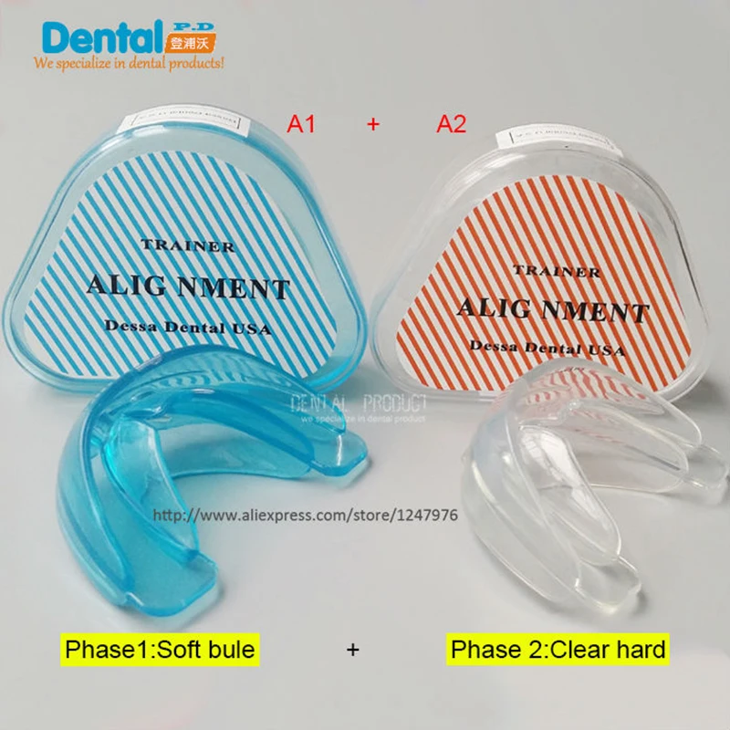 Ортодонтические зубные Приборы New 2 шт./лот ортодонтический тренажер