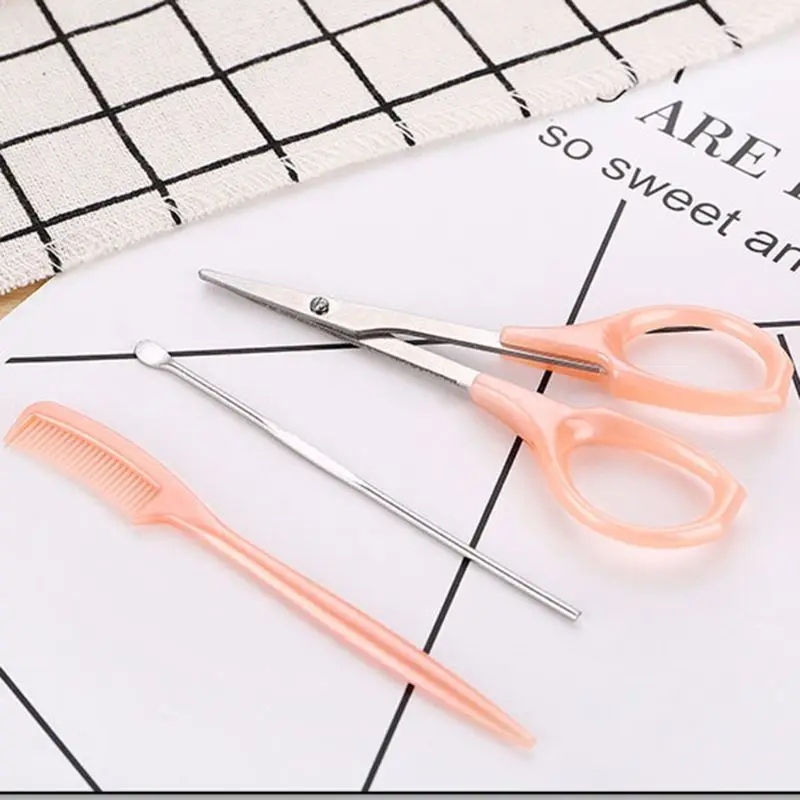 5 шт./компл. Профессиональный складной Бритва для бровей Набор щетка шерсти