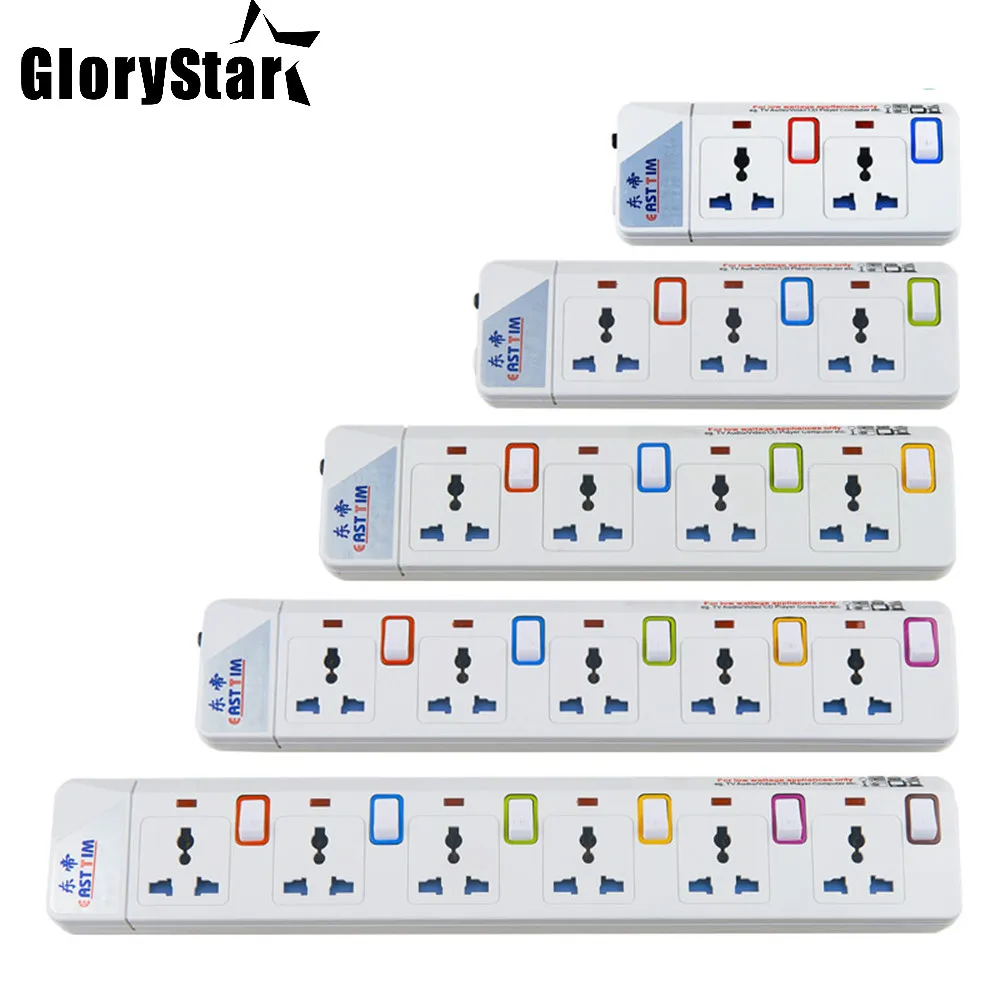 Слава Мощность удлинитель шнура индивидуальных Switched защита от перегрузки