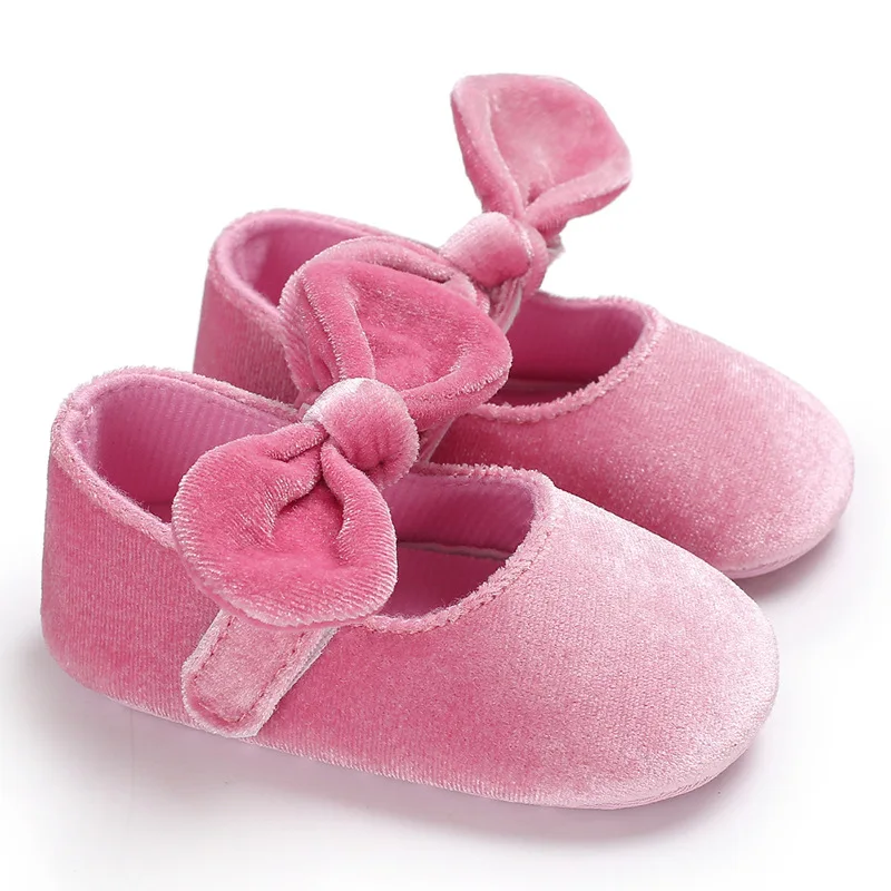 

Newborn Baby Girl Princess Shoes First Walkers Infant Baby Toddler Girl Dress Shoes Bowknot Red Prewalker Shoes For Baby Girls