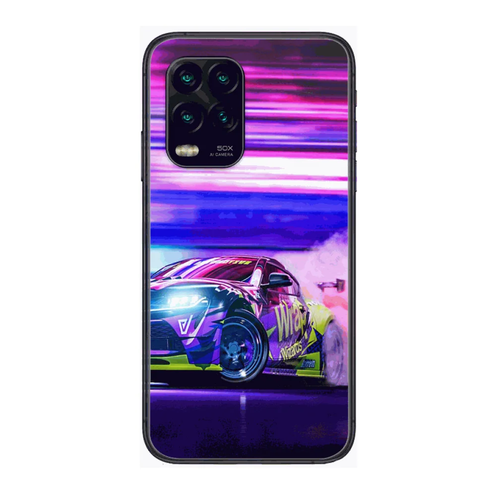 

Drag racing Car Phone Case For xiaomi Redmi Note 9S 8 7 6 5 A Pro T Anime Black Cover Silicone Back Pretty senior