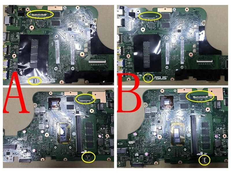 Материнская плата для ноутбука X555LD для Asus F555L K555L A555L X555L X555LN X555LP Mainboard REV2.0/3.1/3.3 i3-4010 CPU 4G RAM GT820/GT840 on.