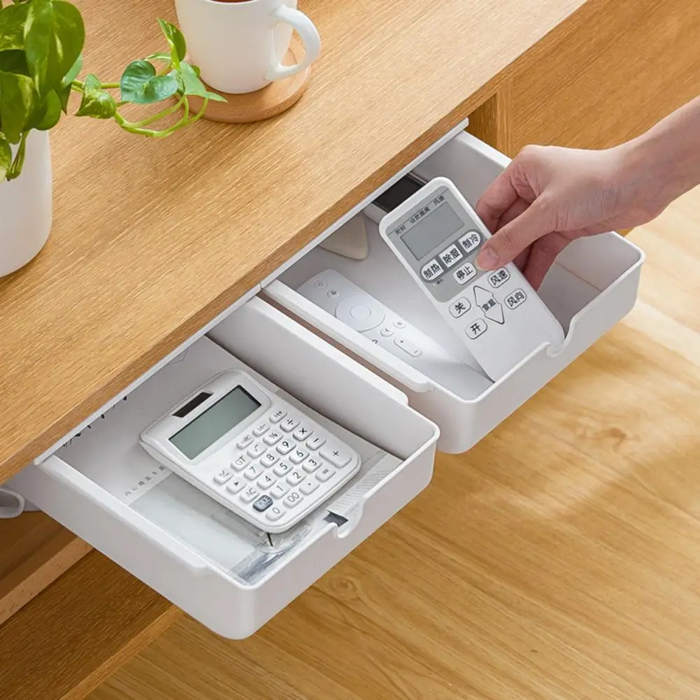 

Долговечные письменные инструменты PS, органайзер для стола, экологически чистый поднос для хранения под столом, без запаха для офиса