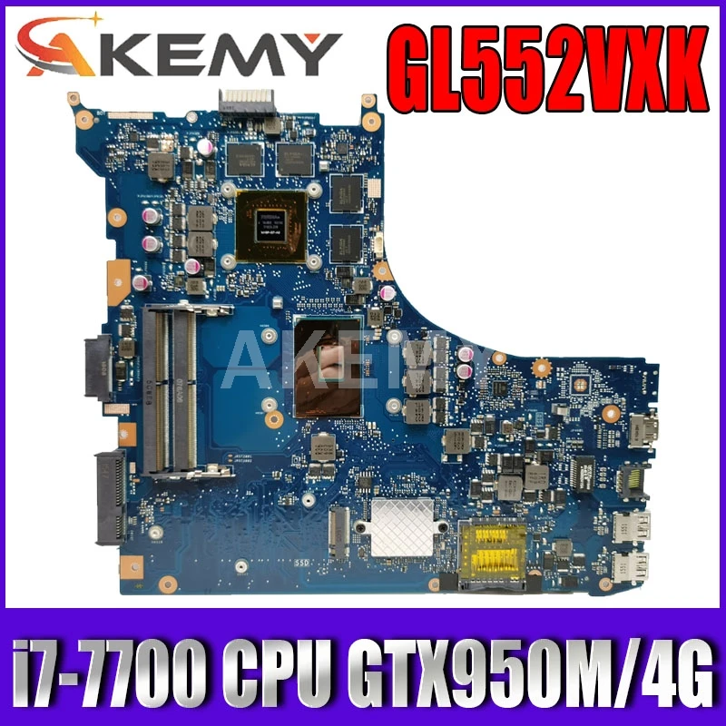 ROG GL552VXK 40PIN материнская плата i7 7700CPU GTX950M/4G для ASUS GL552V GL552VX ZX50V ноутбука GL552VW