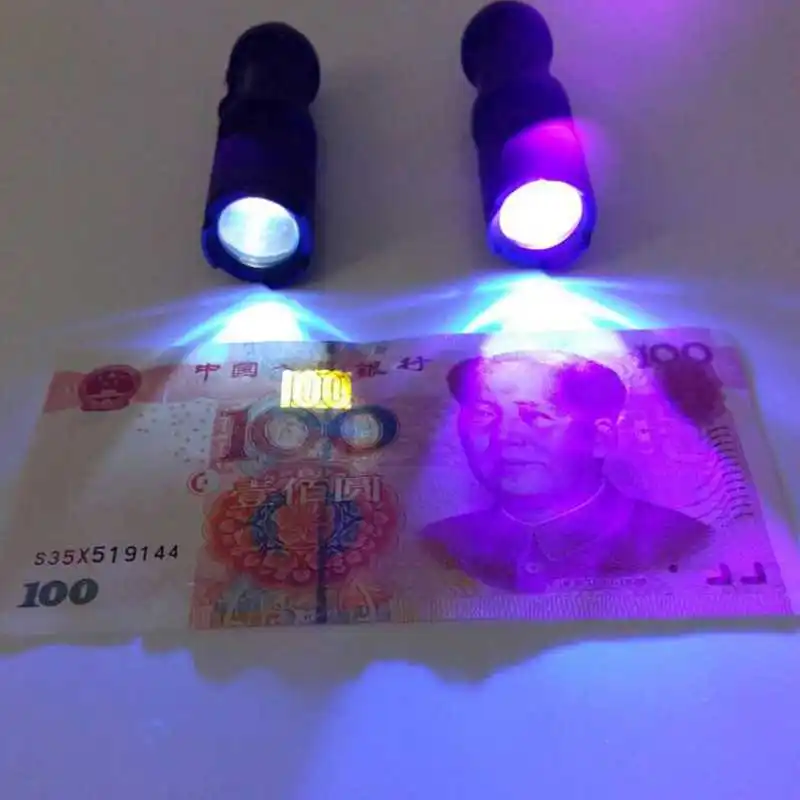 

WasaFire LED UV Flashlight Mini Q5 Money Detector Torch Waterproof Zoomable Ultraviolet Lanterna Lamp + 14500 Battery + Charger
