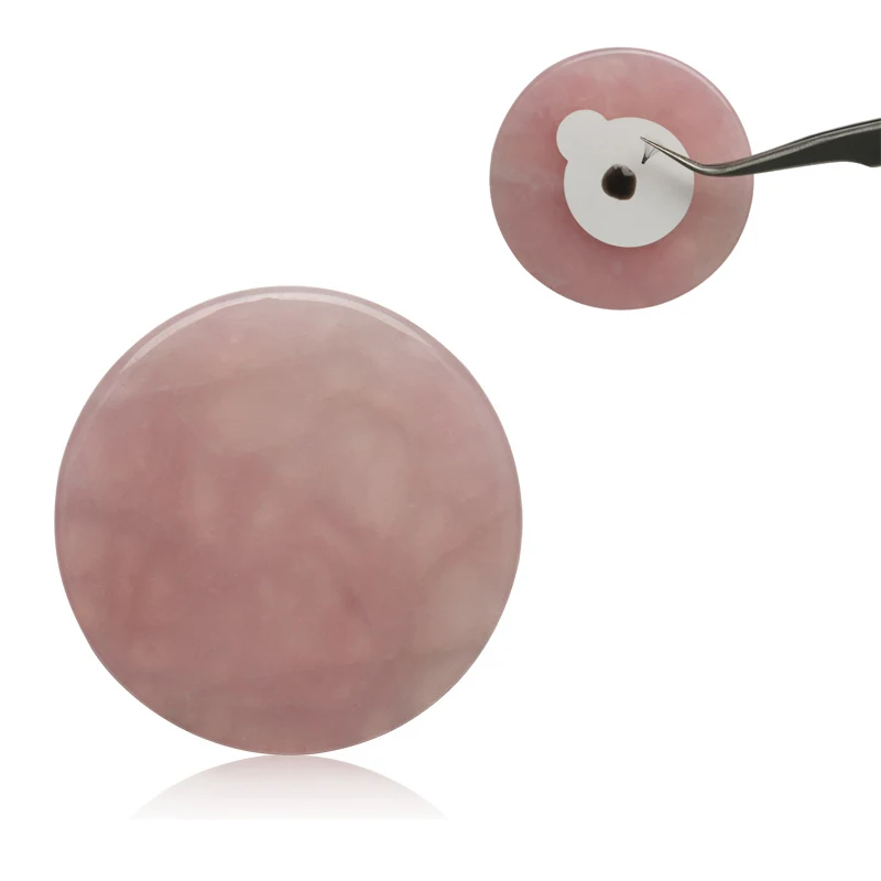 Розовый нефрит камень клей для ресниц Клей паллет наращивание Поддельные