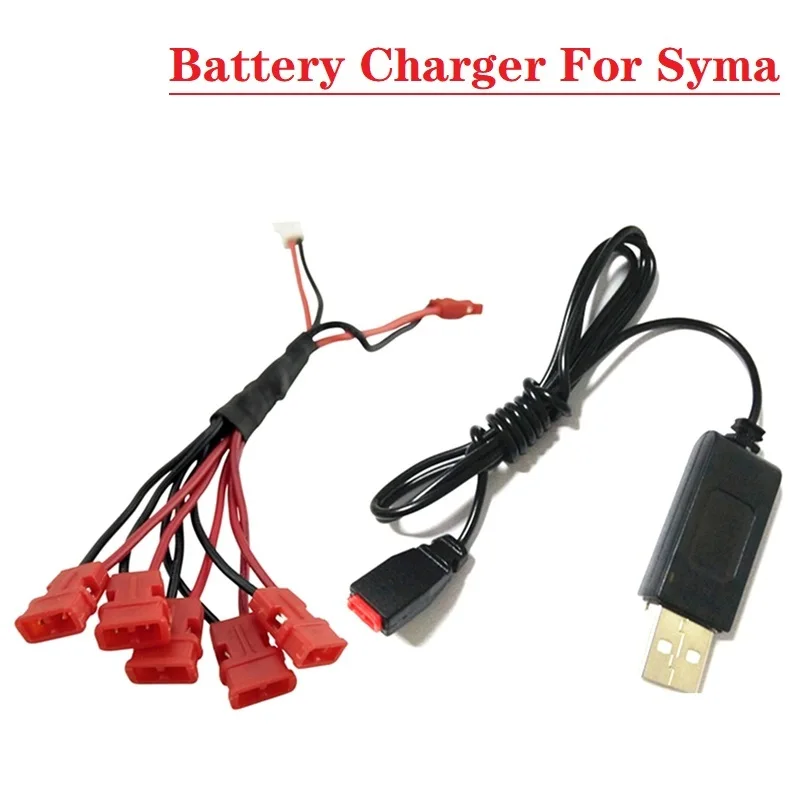 SYMA X5UW 3.7V Battery USB Charger Cable Line Plug For X5HW X5A-1 X5HC X5UC X21 X21W X26 RC Quadcopter Drones