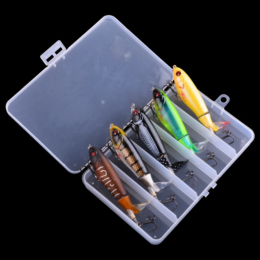 5 шт./корт. 100 мм набор плавающих Поппер Для рыболовной приманки искусственные