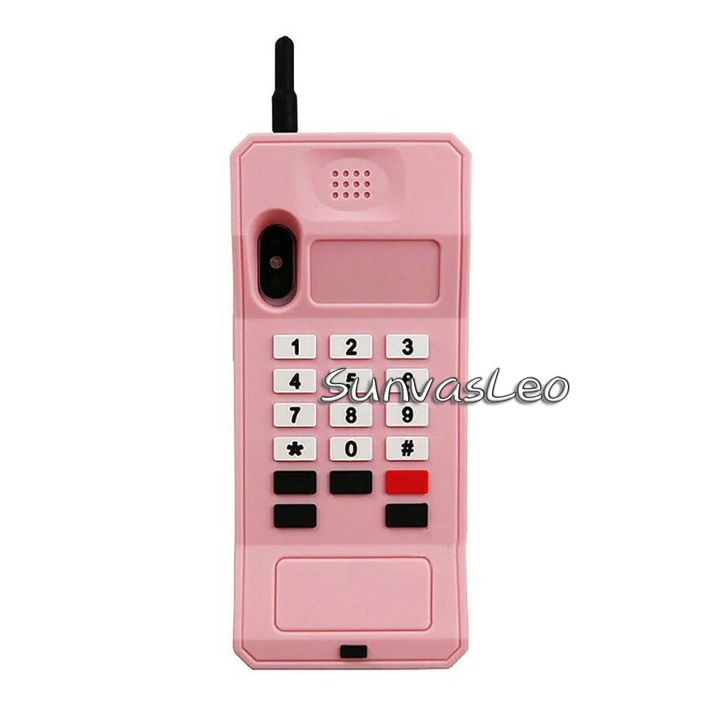 Милый мягкий силиконовый чехол с объемным рисунком животных для iPhone 5, 5S, 5C, SE, 6s, 7, 8 Plus, X, XS, XR, XS Max - Цвет: Pink Cell Phone