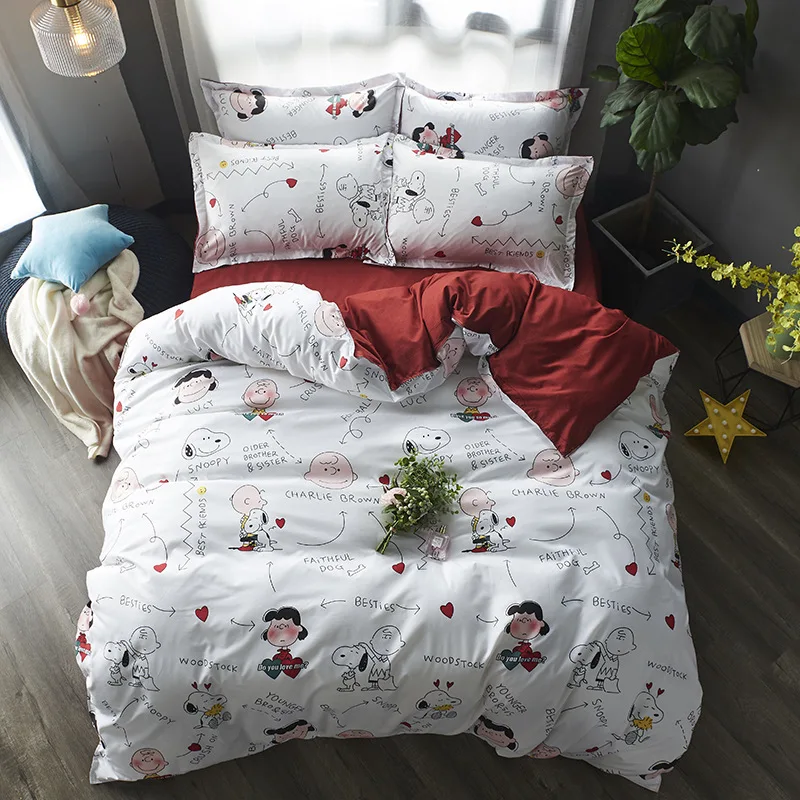 kids bedding set Осенний серый Звездный набор постельных принадлежностей пасторальный стильное одеяло набор Плоских простыней рыбий Постельное Белье Леопардовый Комплект постельного белья AB сторона домашний текстиль - Цвет: kids bedding set