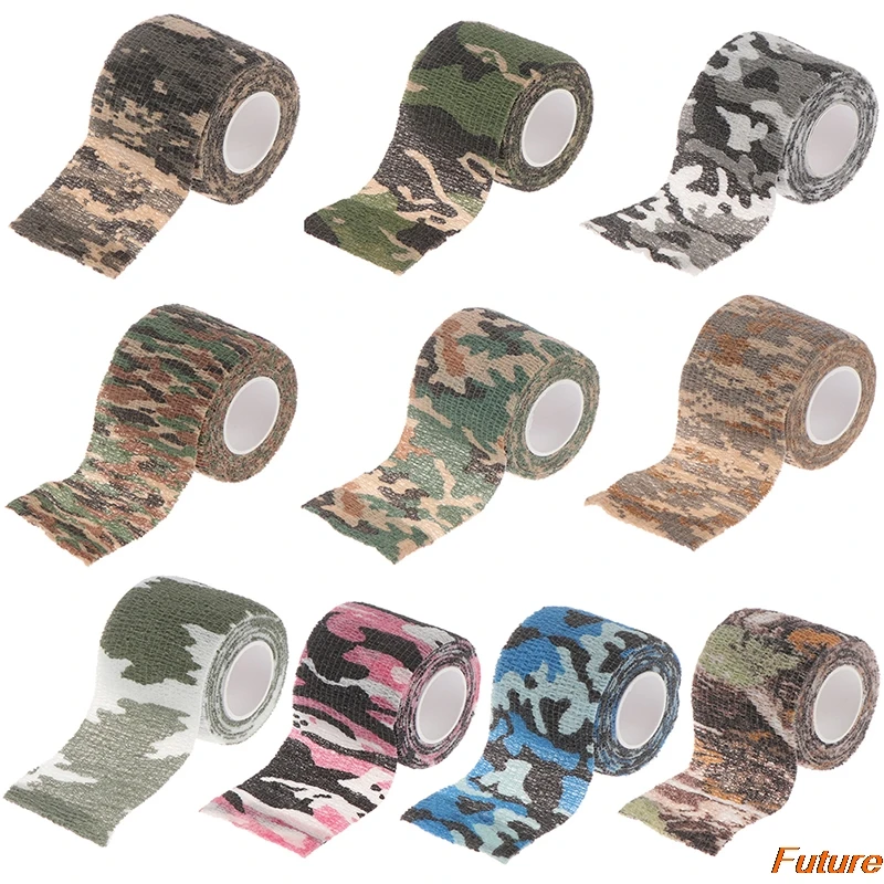 

Multi-functional Camo Tape Non-woven Self-adhesive Camouflage Hunting Paintball Airsoft Rifle Waterproof Non-Slip Stealth Tape