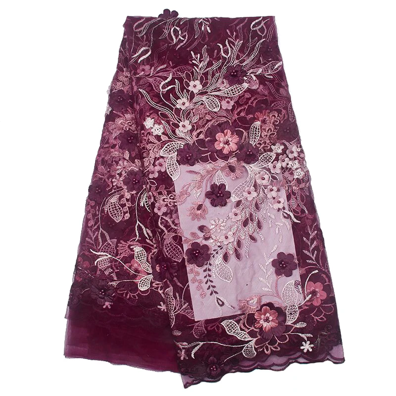 3D цветная аппликация Африканское изысканное кружево французская кружевная