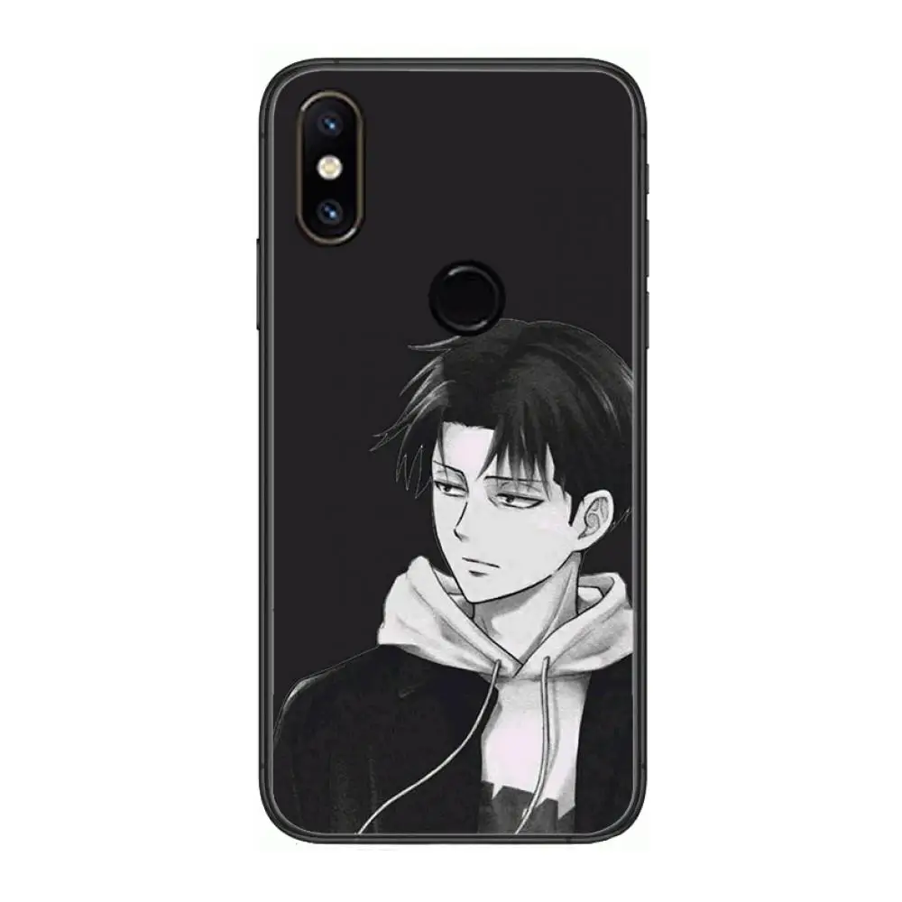 

attack on titan case Phone Case For xiaomi M2 C3 X3 F2 Lite NFC 6 5 x Poco k30 Pro Anime Black Cover Silicone Back Pretty