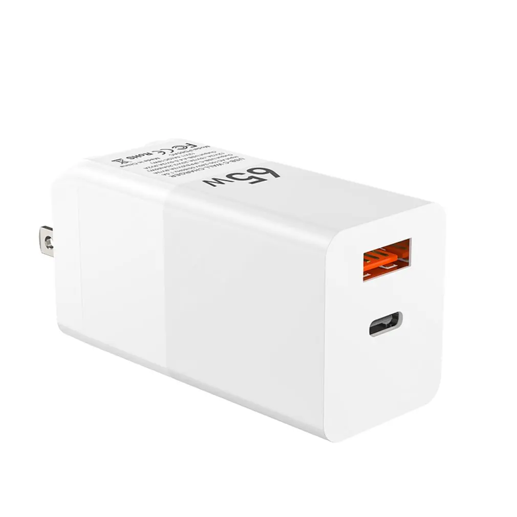 

GaN 65W Charging Head Pd Charger Qc3.0 Three-port Fast Charging Multiple Protection Against Fire Charger US