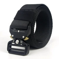 tactical belt men adjustable heavy duty military tactical waist belts with metal buckle nylon belt hunting accessories