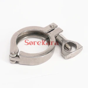 Тройной зажим Tri Clamp 1,5 мм, наконечник OD 50,5 из нержавеющей стали, санитарный фитинг для домашнего пивоварения