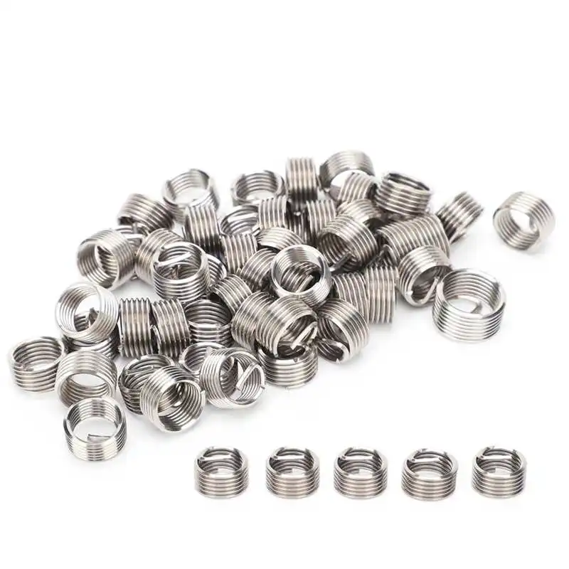 50Pcs M10x1.25x1D/1.5D/2D/2.5D/3D Stainless Steel Threaded Insert Thread Recovery Wire Screw Bushing Helicoil Repair Kit | Обустройство