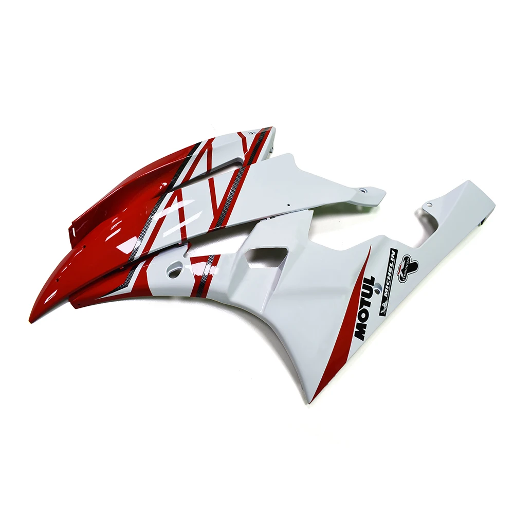 Красно-белые Обтекатели Sportbike для Yamaha YZF-600 R6 2006 2007 YZFR6 06 07 рамка кузова мотоцикла