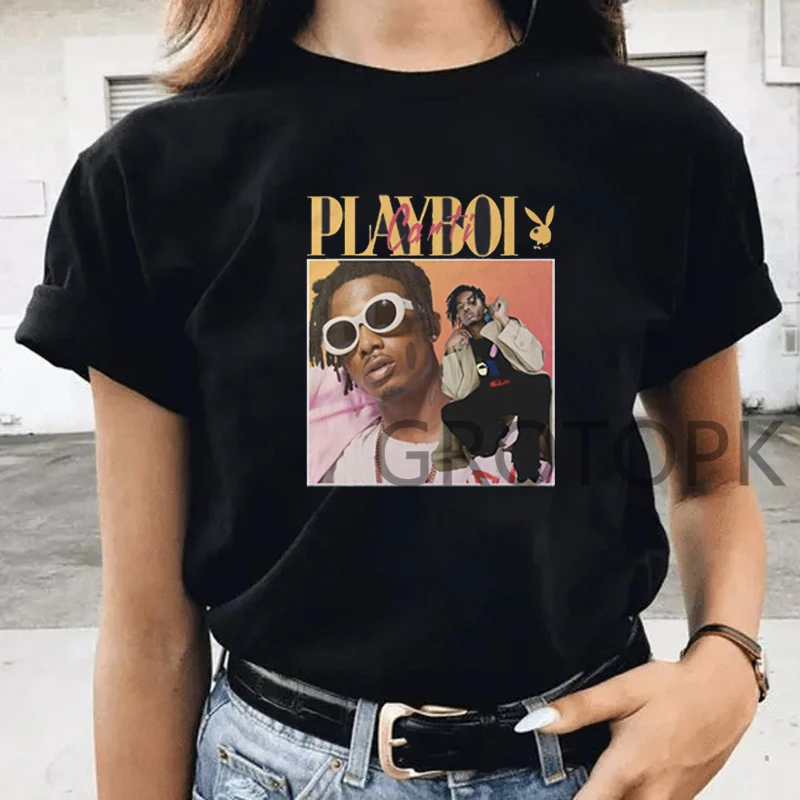 Футболка Playboi Carti для мужчин и женщин забавная крутая футболка унисекс летняя с