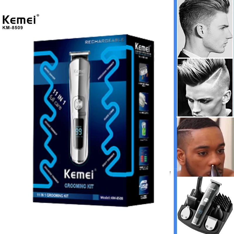 

Kemei Hair Clipper ElectricHair Trimmer barber cordless Cutting Machine Beard trimer Body Men Haircut Combination Nursing Suit