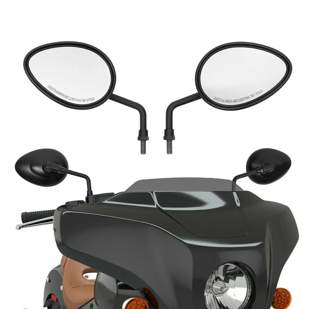 Мотоциклетное зеркало заднего вида 10 мм хромированное/Черное 18 20 дюймов Chief Tain