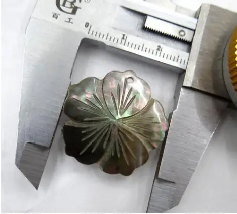 

natural Quartz crystal Abalone Shell carved petal Charms pendant for diy Jewelry making necklace Accessories 6PCS A14