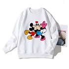 Креативные толстовки Disney, топ с принтом Минни, Микки, поцелуй, пуловер унисекс, уличная одежда в стиле Харадзюку, Крутая толстовка с длинным рукавом