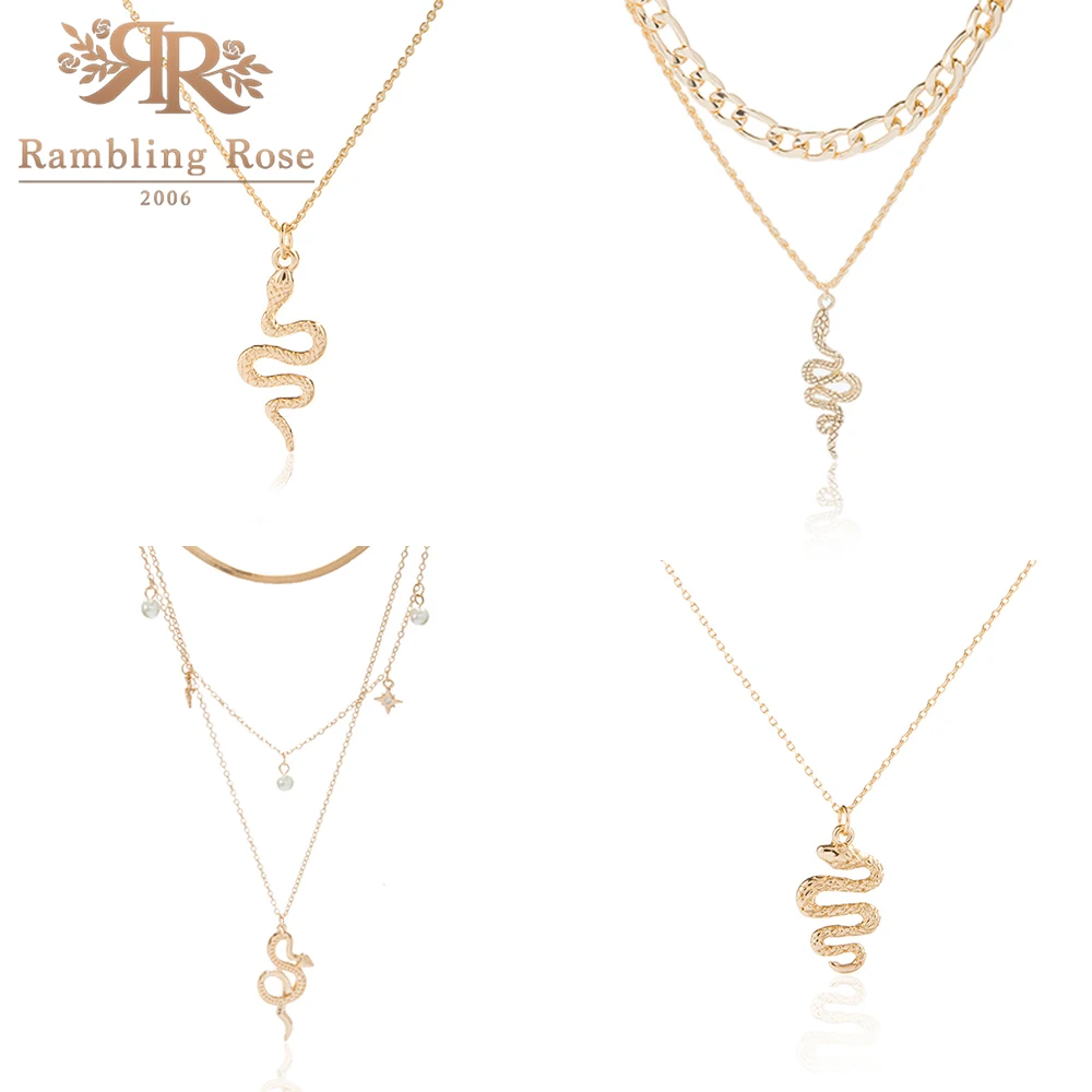 Обувь в стиле панк змеевидные цепочки для женщин новая тенденция мода колье ошейник со змеиным рисунком