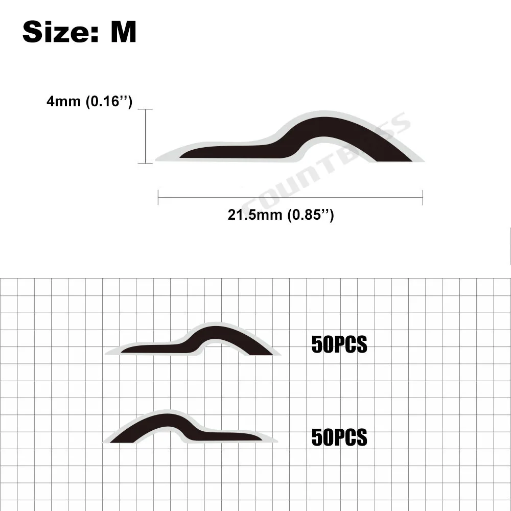 100 шт. 2D Лазерная приманка для рыбной ловли глаза ваших металлических крючков